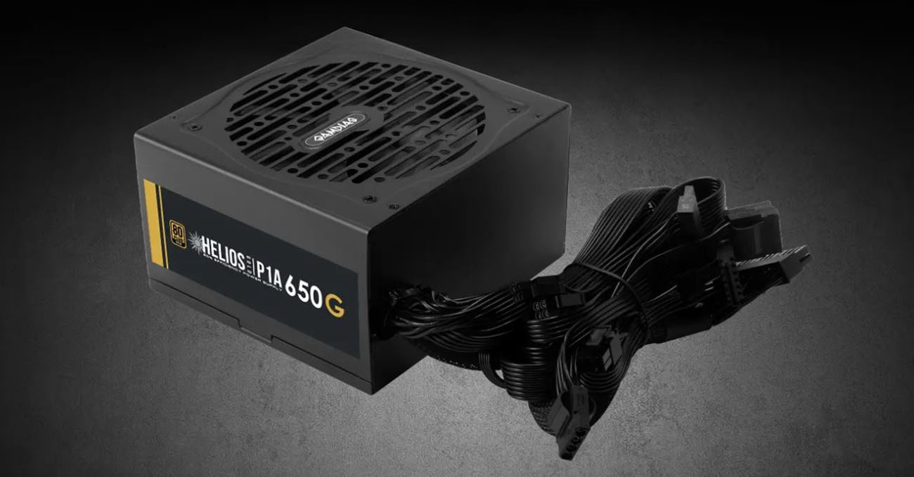 GAMDIAS ATLAS E5M GPU-Airflow Micro-ATX Case & HELIOS P1-650G 650W 80+ Gold PSU Combo Starter Kit