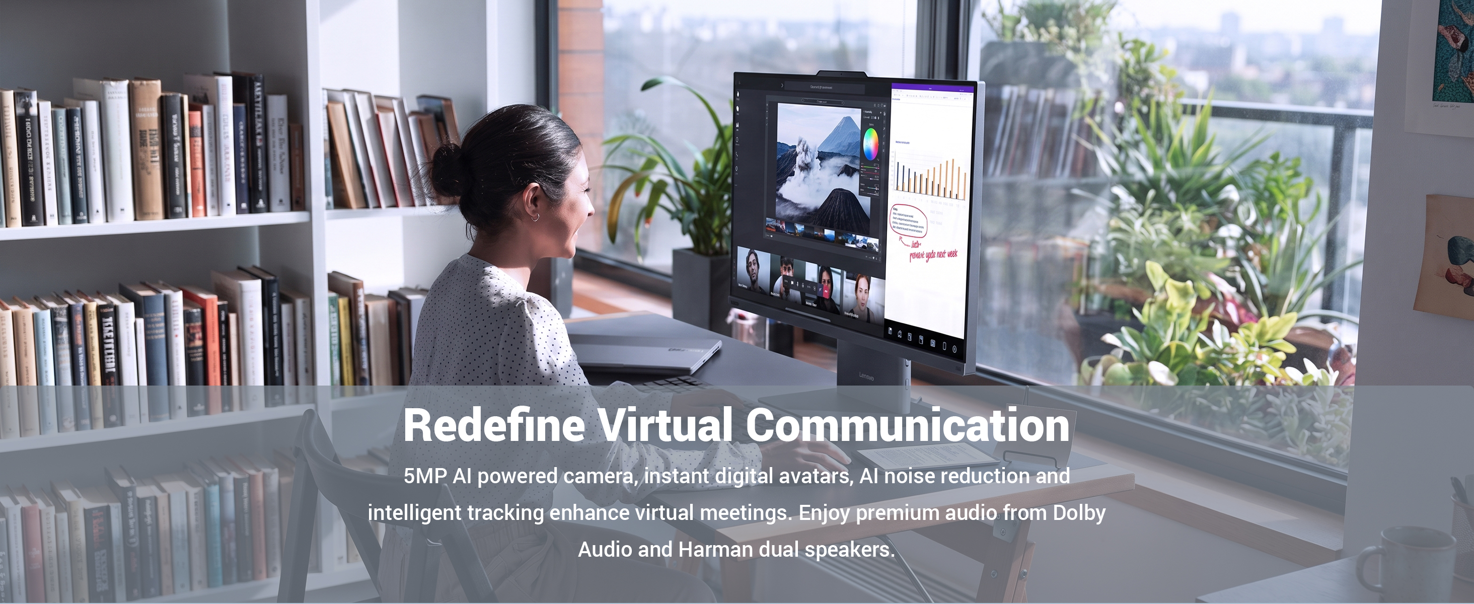 Lenovo ThinkCentre 27" All-in-One, Intel Core i7-13620H