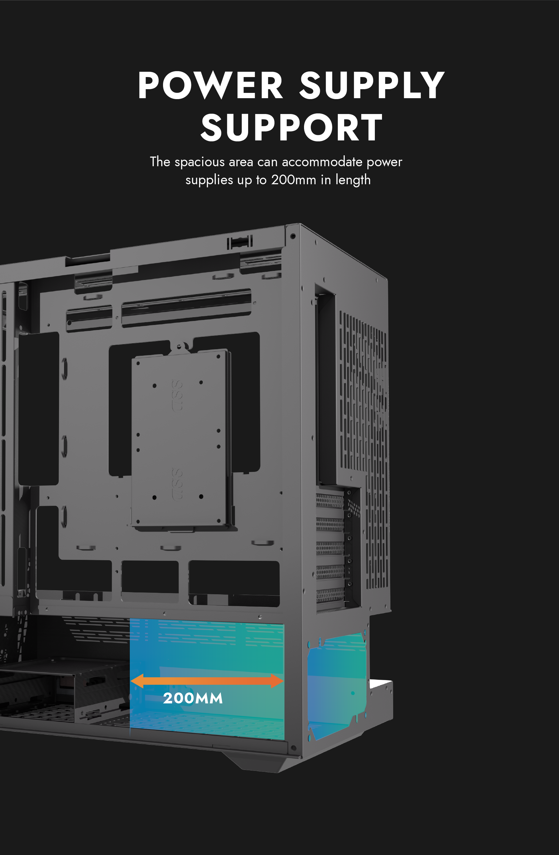 DarkFlash FLOATRON F1 M-ATX PC Case, BLACK