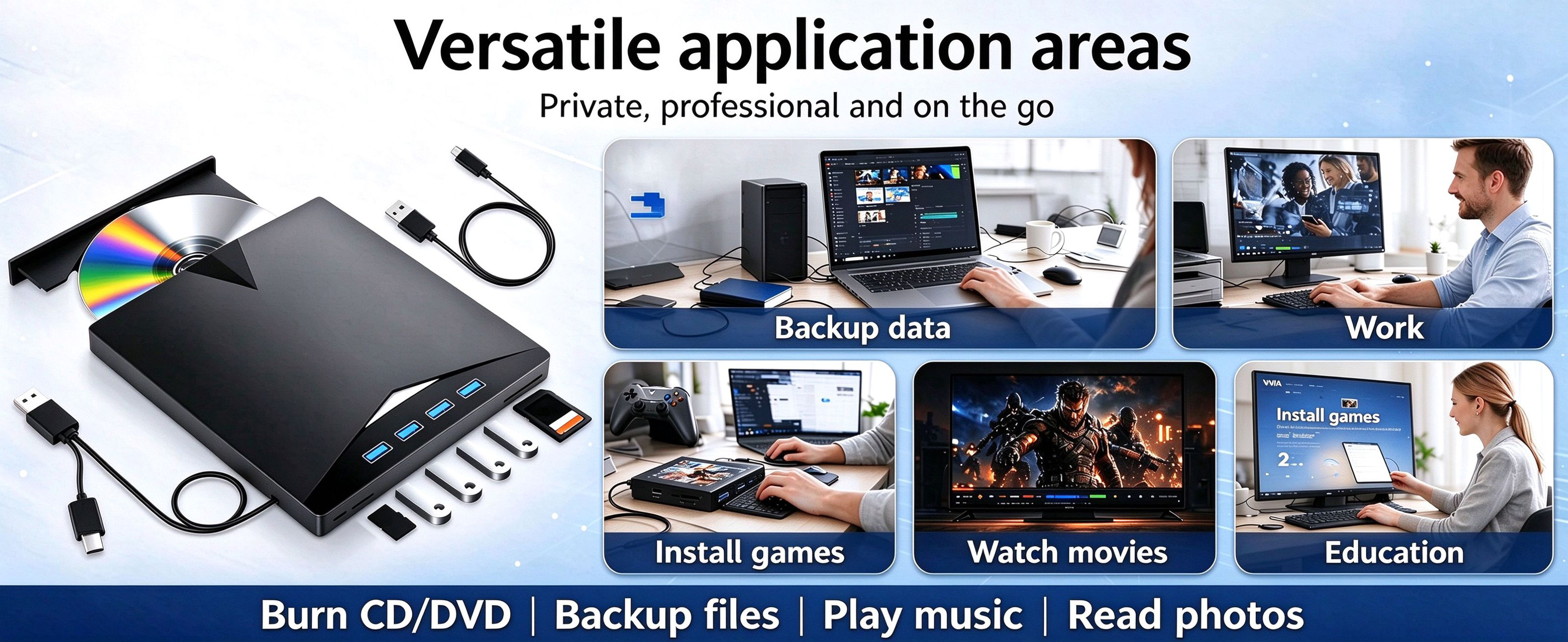 Compatible with Mac OS, Windows 11/10/8.1/7/XP, and Linux OS, so you can use it on Apple MacBook Pro