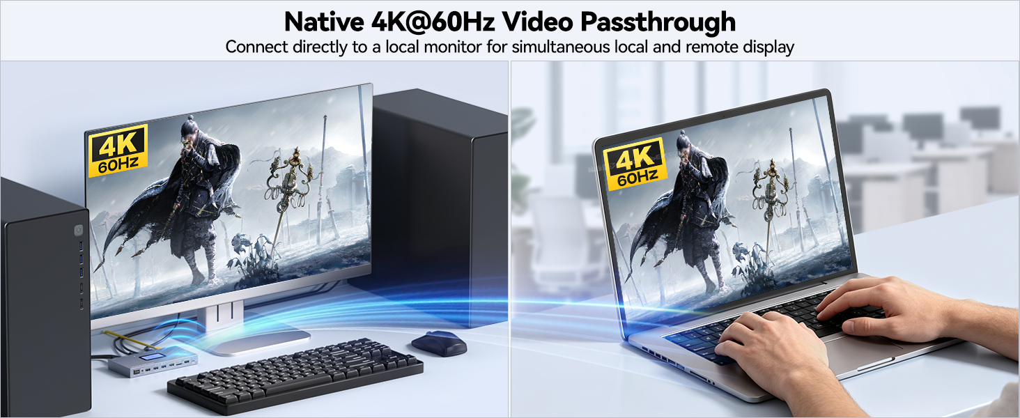 Simple setup; package comes with all required cables.