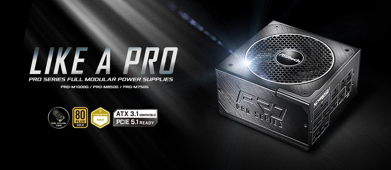 ASRock PRO PRO-M1000G 1000W Power Supply