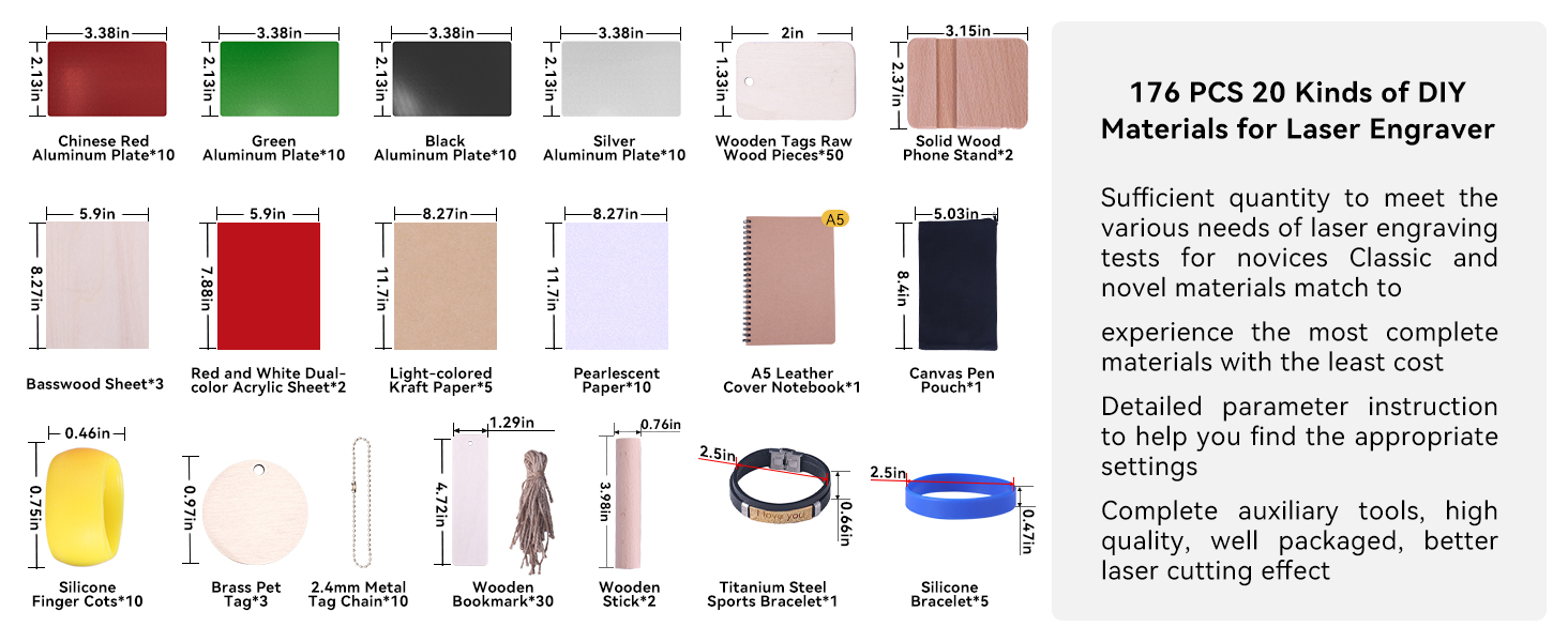 laser engraver DIY Material Kit