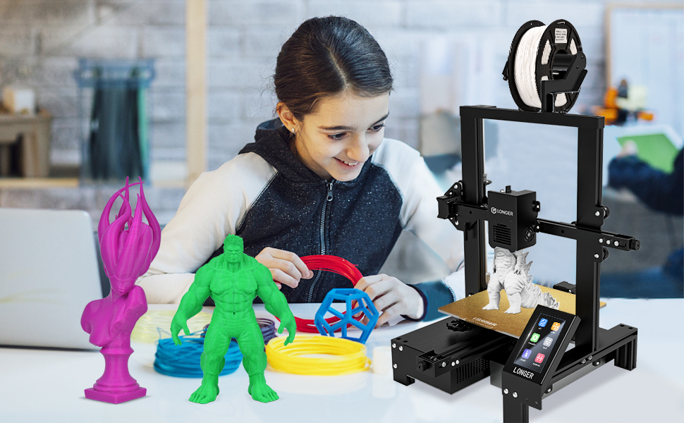 Longer LK4 X 3D Printer with 3D Touch Auto-Levelling 95% Pre-Assembled Silent Open Source Motherboar