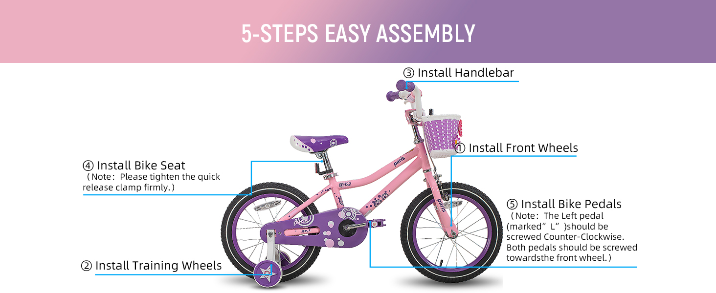 kids bike kids bicycle boys girls children training wheels