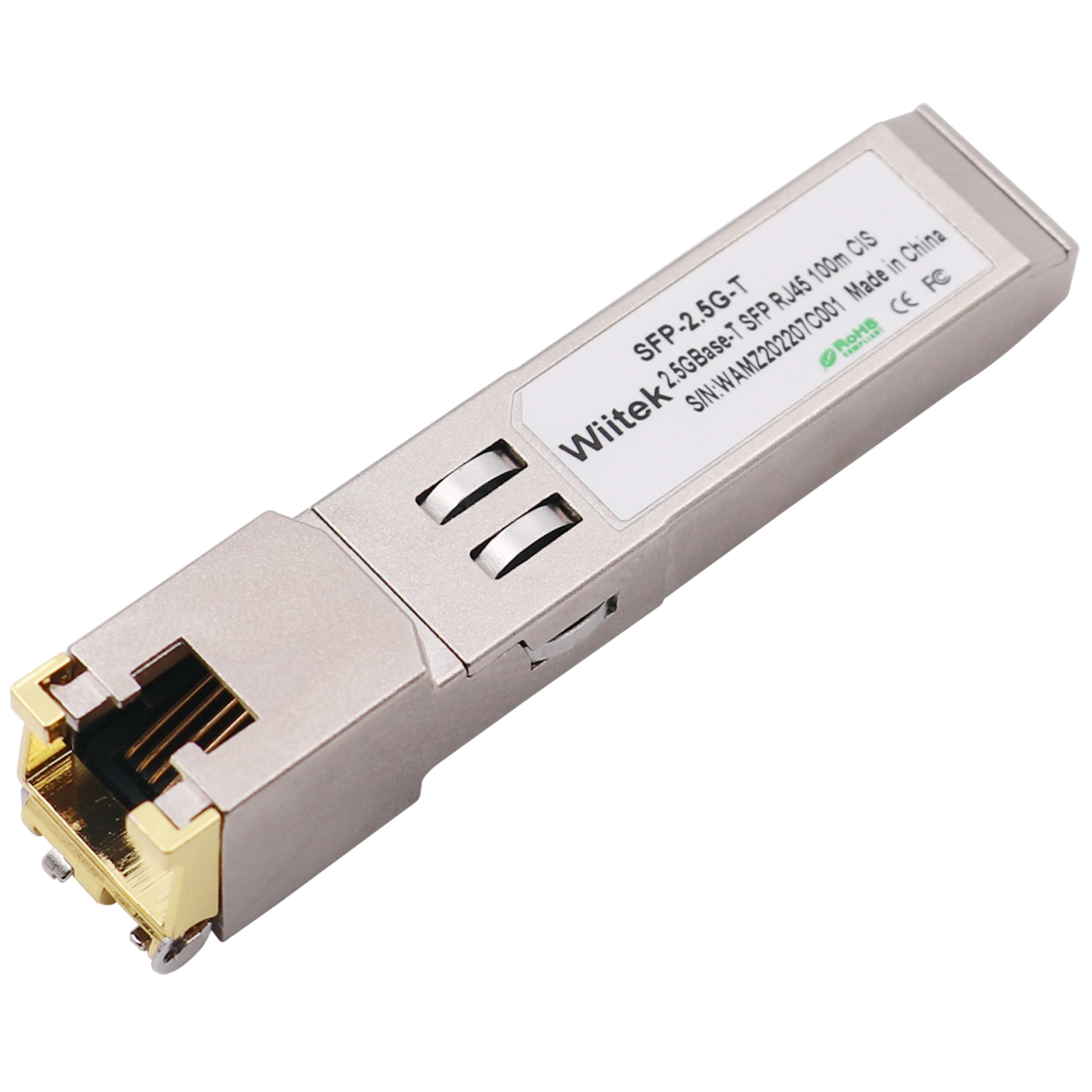 2.5G SFP RJ45 100m Transceiver 100M