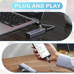 Plug-and-Play Our usb c to a adapter is small and portable, plug usb c to usb adapter in and you can