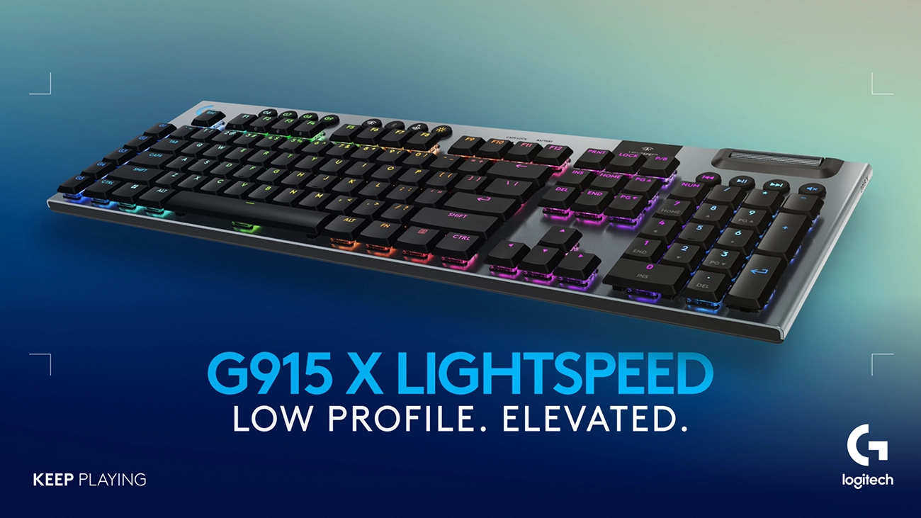 Logitech G915 X LIGHTSPEED Full-size Wireless Mechanical Gaming Keyboard