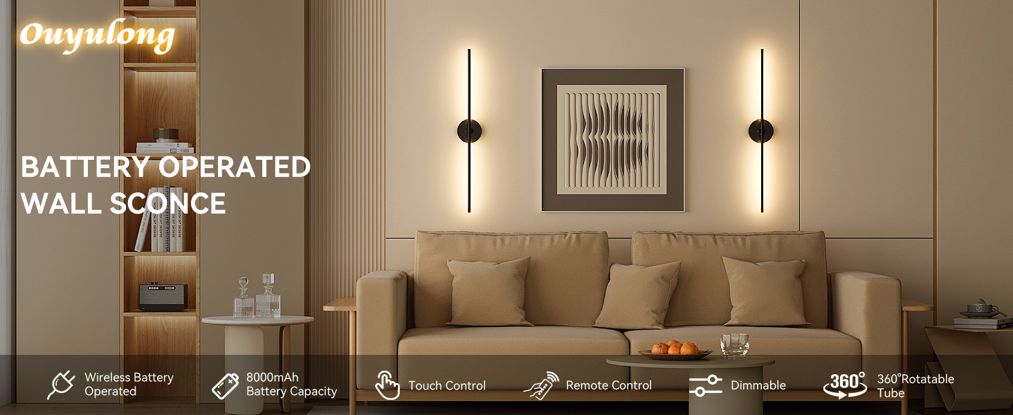 Battery Operated Wall Sconces