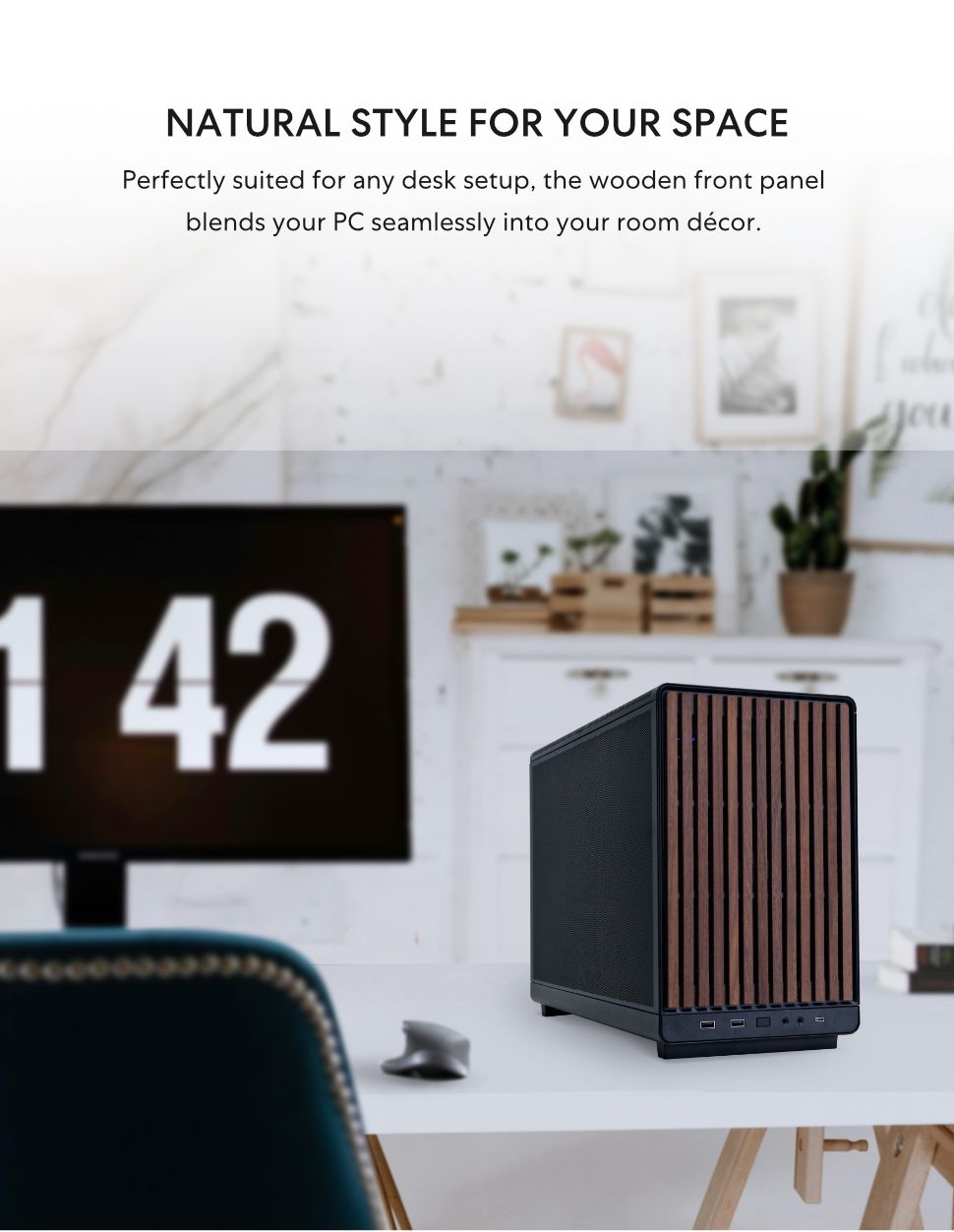 Lian Li, A3-mATX, Front, Wood Panel, A3-3WD