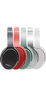 Srhythm NC25 Active Noise Canceling Stereo Bluetooth Pink Red Headphones  Read.