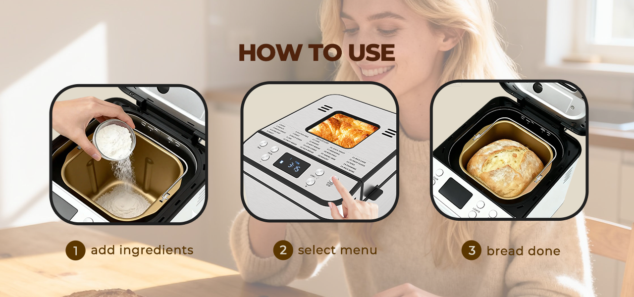 Rosewill 25-in-1 Automatic Bread Maker Machine