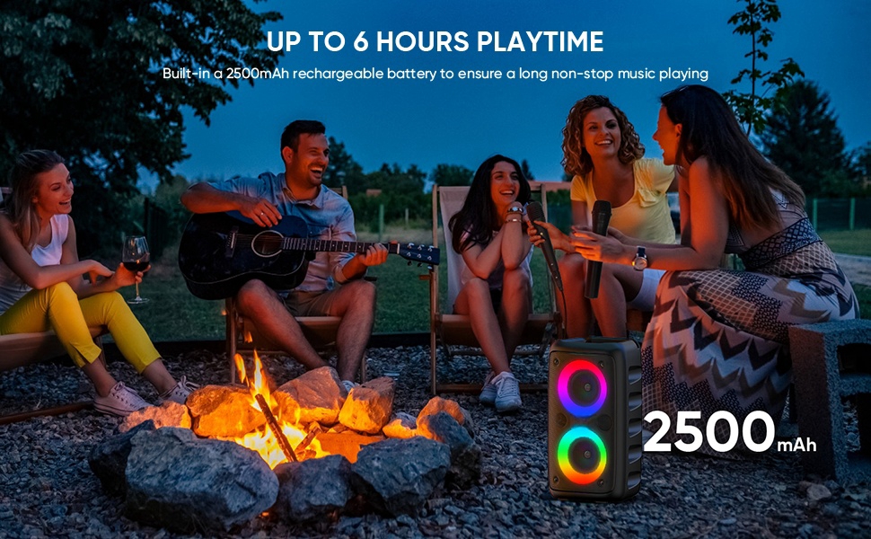 UP TO 6 HOURS PLAYTIME