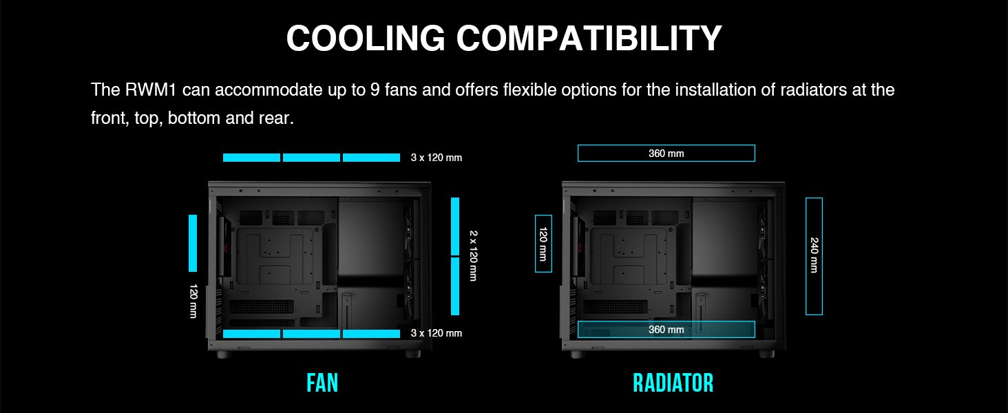 Rosewill RWM1 Micro ATX Gaming PC Case
