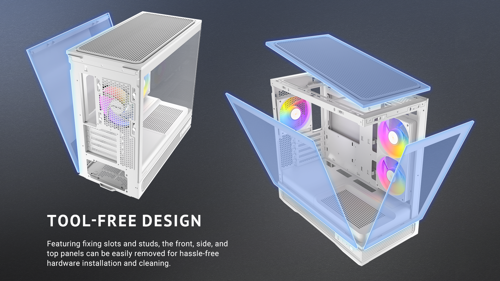 Antec C2M ARGB White Compact MicroATX Case