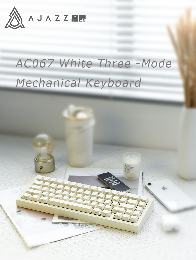 AJAZZ AC067 Mini Gaming Mechanical Keyboard 67 Keys RGB Hot swap