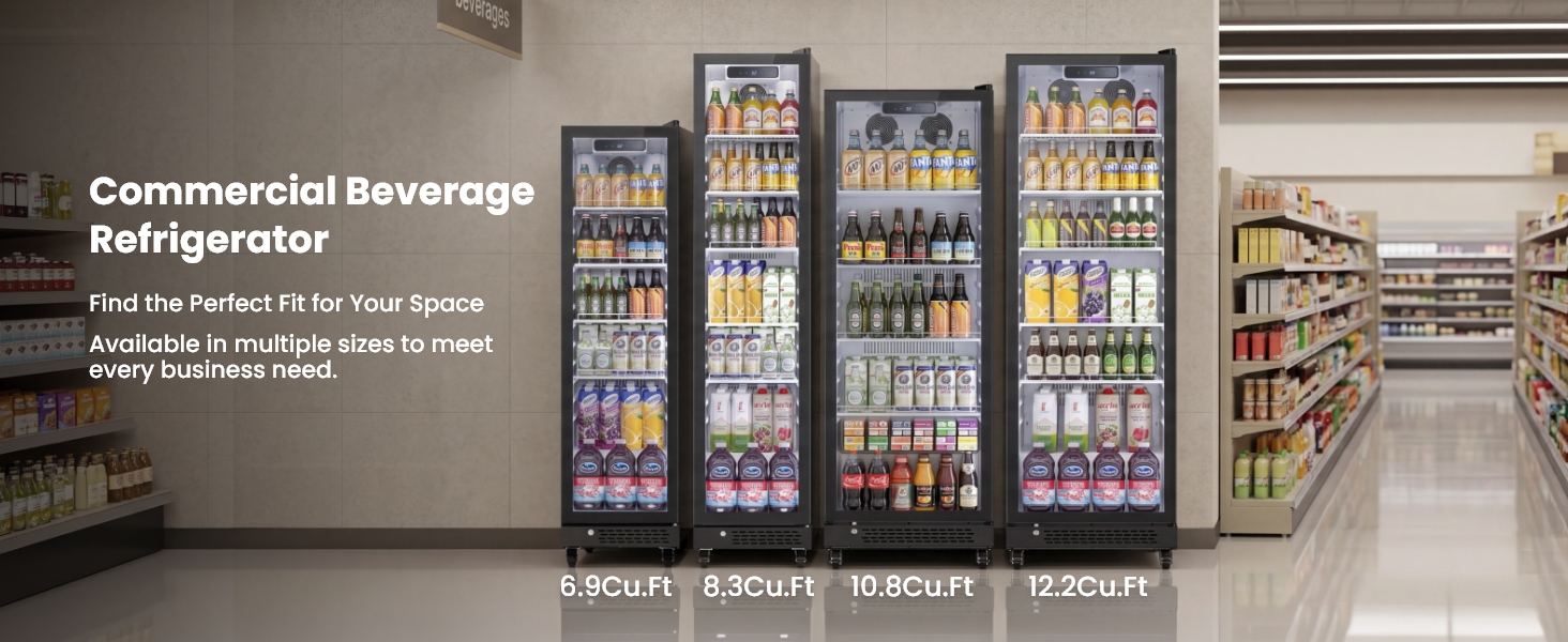 6.9 Cu.Ft. Commercial Beverage Refrigerator