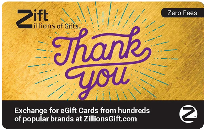 Zift Zillions of Gifts E-Gift Card
