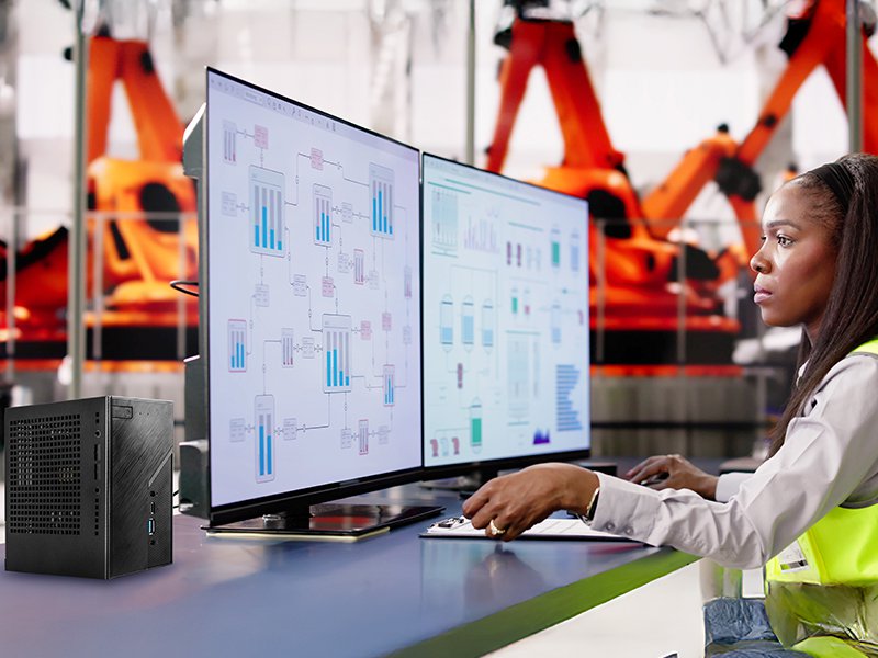 ASRock Deskmini B860W Intel Socket LGA1851 Black Barebone