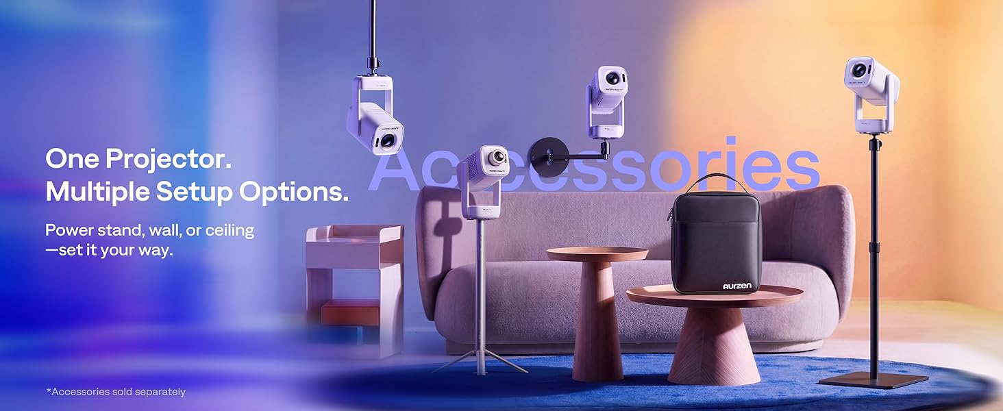 Aurzen EAZZE D1R air Roku TV Smart Projector