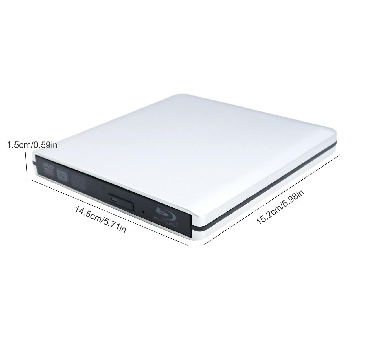 This external cd/dvd/Blu ray drive for laptop is multi-functional.