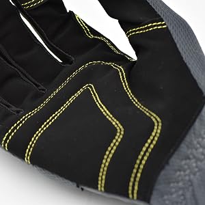 Soft and breathable The gloves shell is made of meshed fabric, making it soft and breathable, ideal