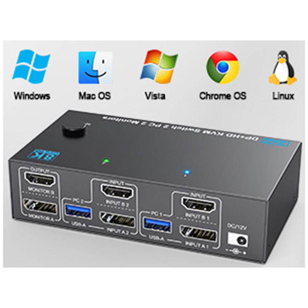 Widely compatible For Windows, Mac OS, Linux and Chrome OS. Compatible with PS5, PS4, TV Box, PC, La