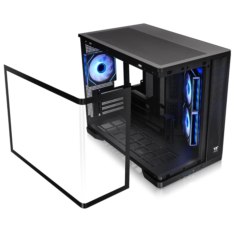 Thermaltake Arcus 280 TG ARGB Micro Tower Chassis - Black