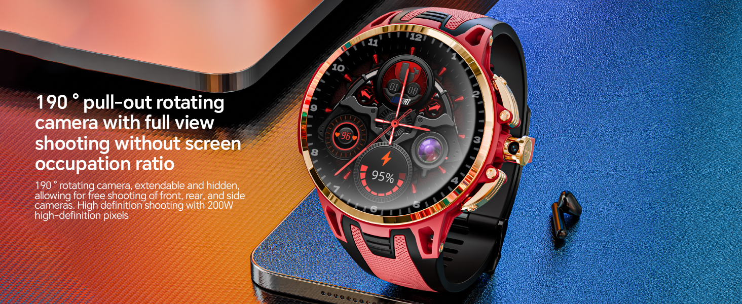 GPS Fitness Smart Watch Android OS with Health Monitoring