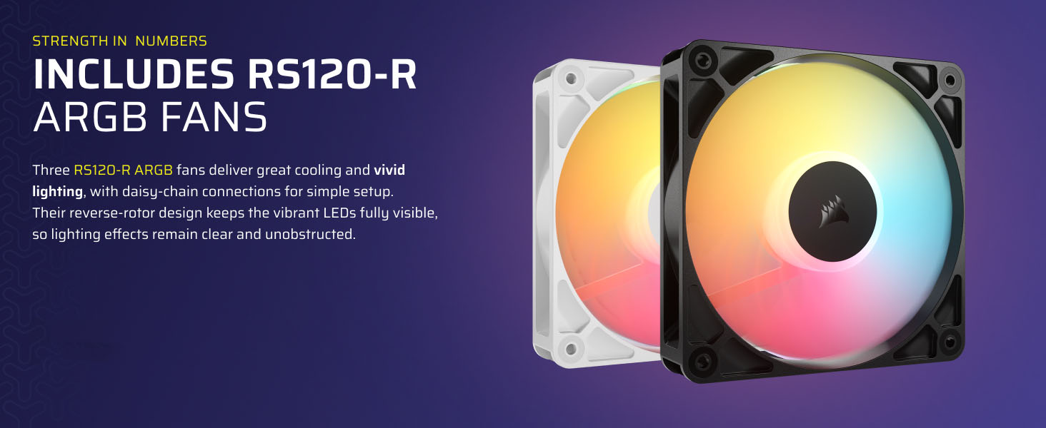 CORSAIR 3500X RS-R ARGB Mid-Tower PC Case
