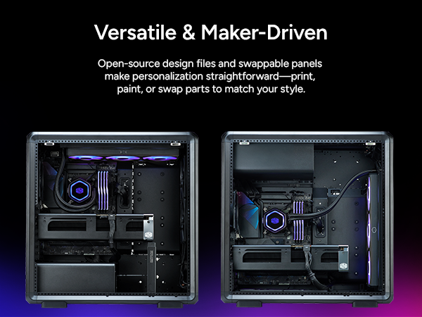 Cooler Master MasterFrame 600 Black ATX Mid-Tower PC Case