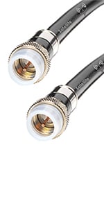 SatelliteSale Digital RG-6/U 75 Ohm Coaxial Cable with F-Type Connectors Cord