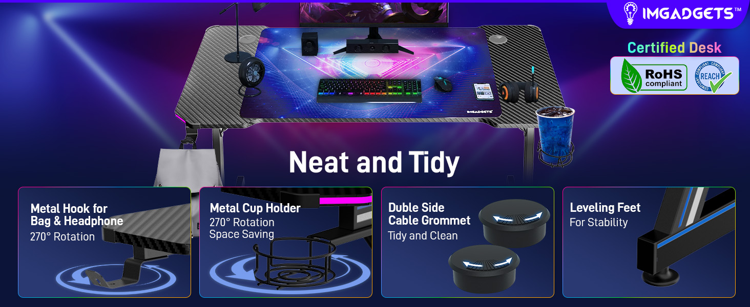 Gaming Desk with LED
