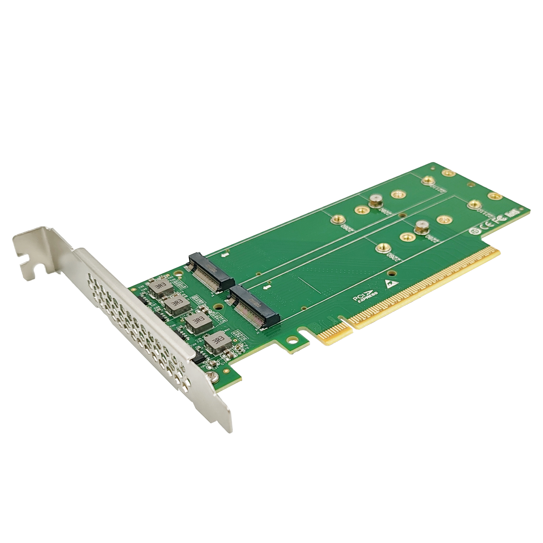 XIC PE5162      PCIe5.0 x16 to 4 M.2 Gen5 SSD