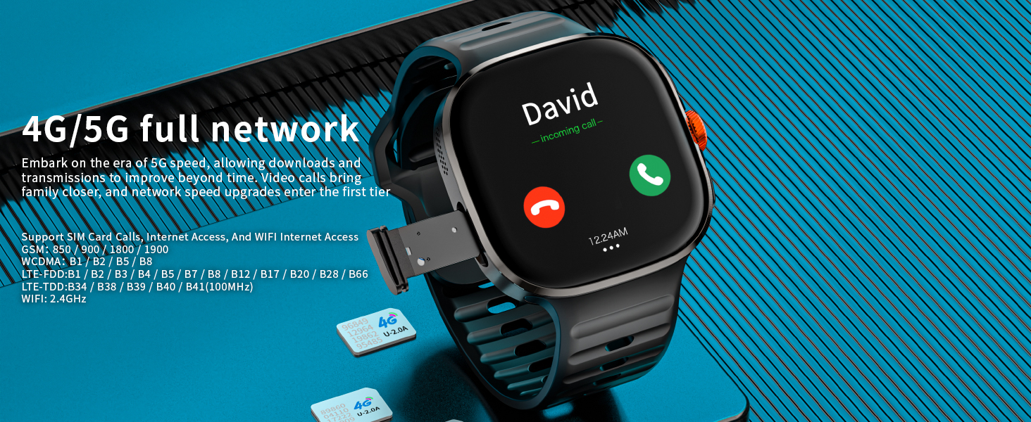 4G LTE Cellular Smart Watch