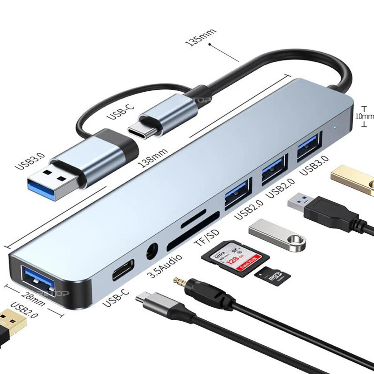 riitop usb c docking station