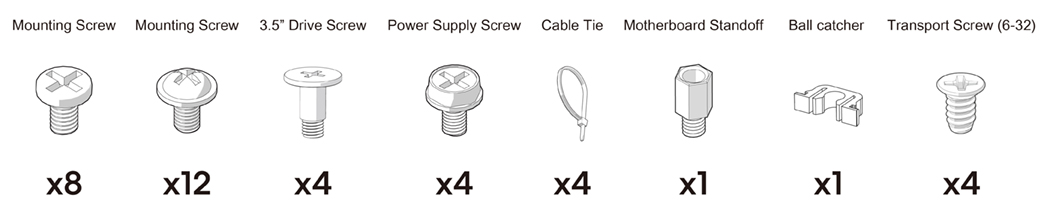 Accessory box contents