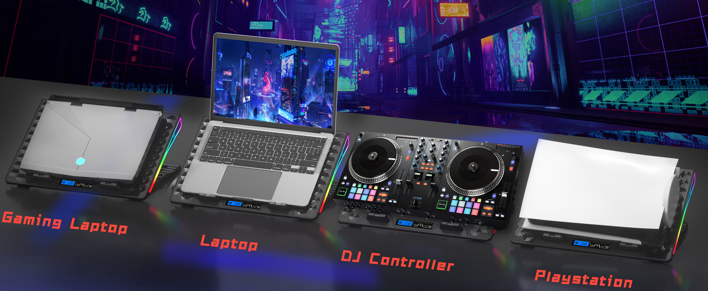 laptop cooling pad rgb for Alienware X15 X16 M15 Area-51m R2 13 14 15 17 18 inch laptops