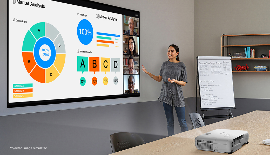 EPSON EX3290 4000-Lumen WXGA 3LCD Projector (V11HB57020) - White 