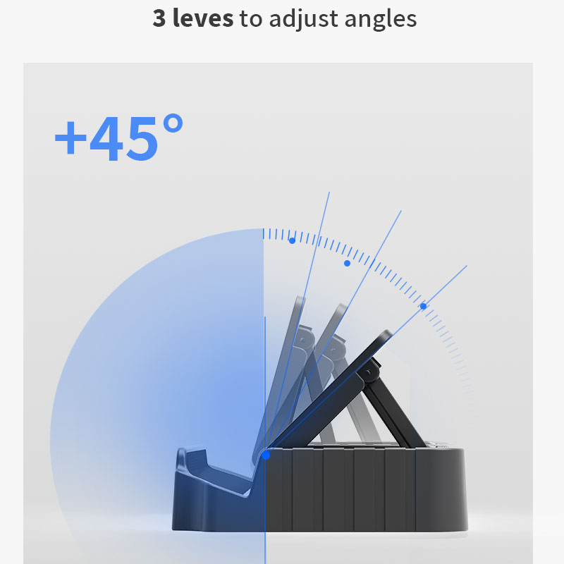 the stand holer can be adjusted three angles