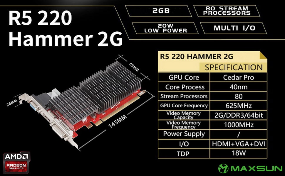 Radeon r5 220 1gb shops