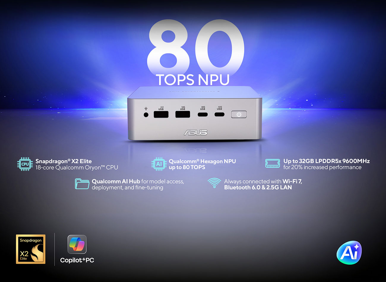 ASUS Ascent QN10 Full System Mini PC