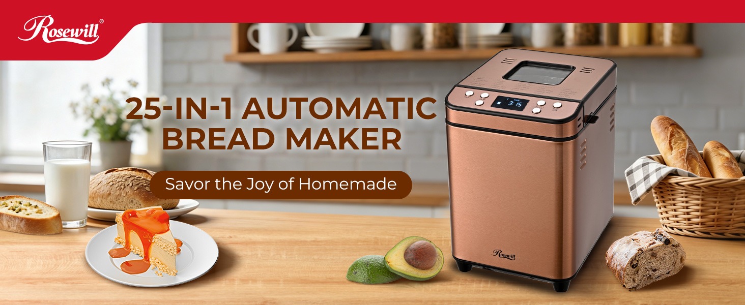 Rosewill 25-in-1 Automatic Bread Maker Machine