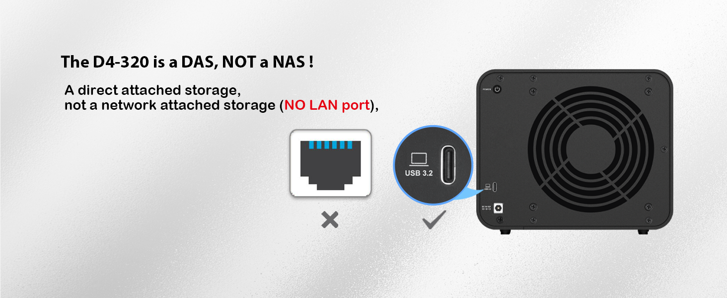 DAS, NO LAN PORTS