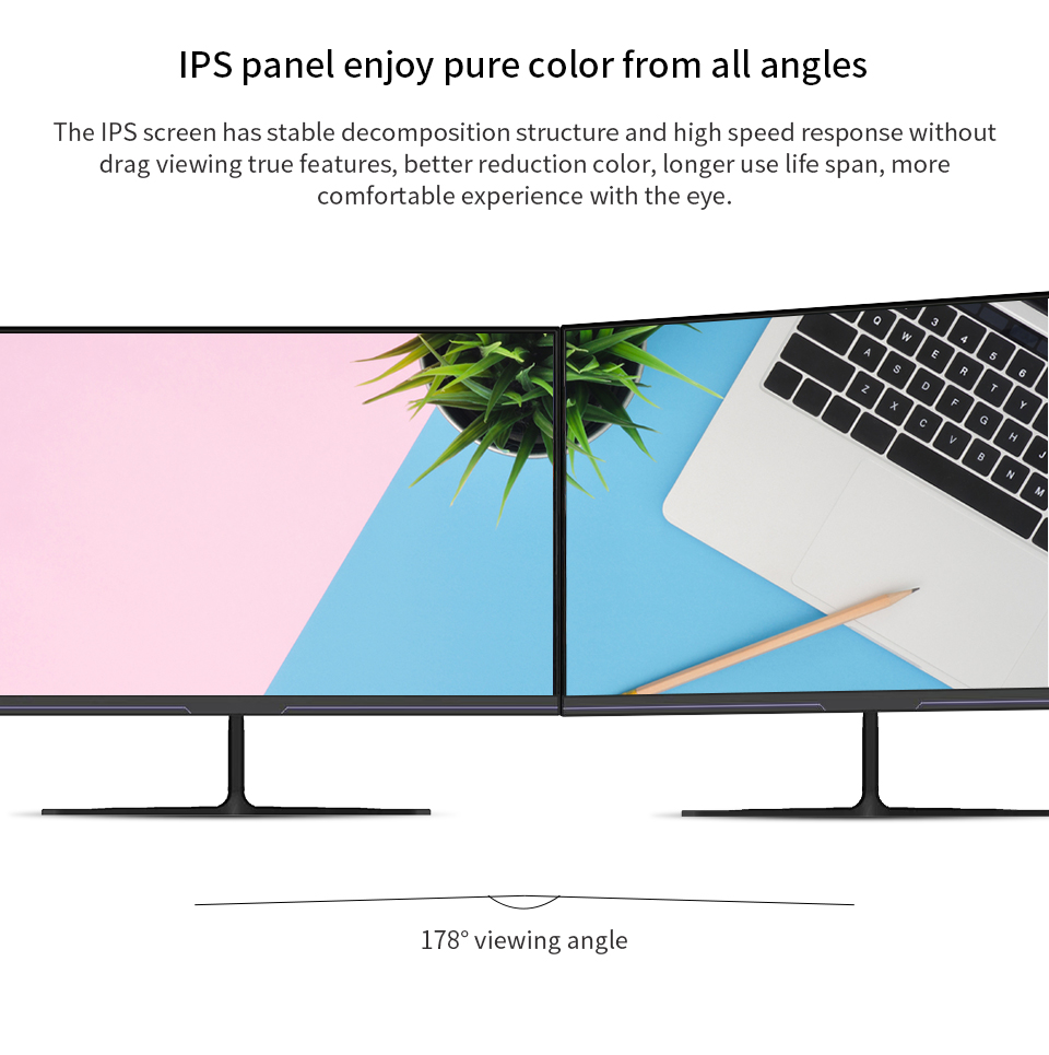 22 inch 75hz monitor flat monitor