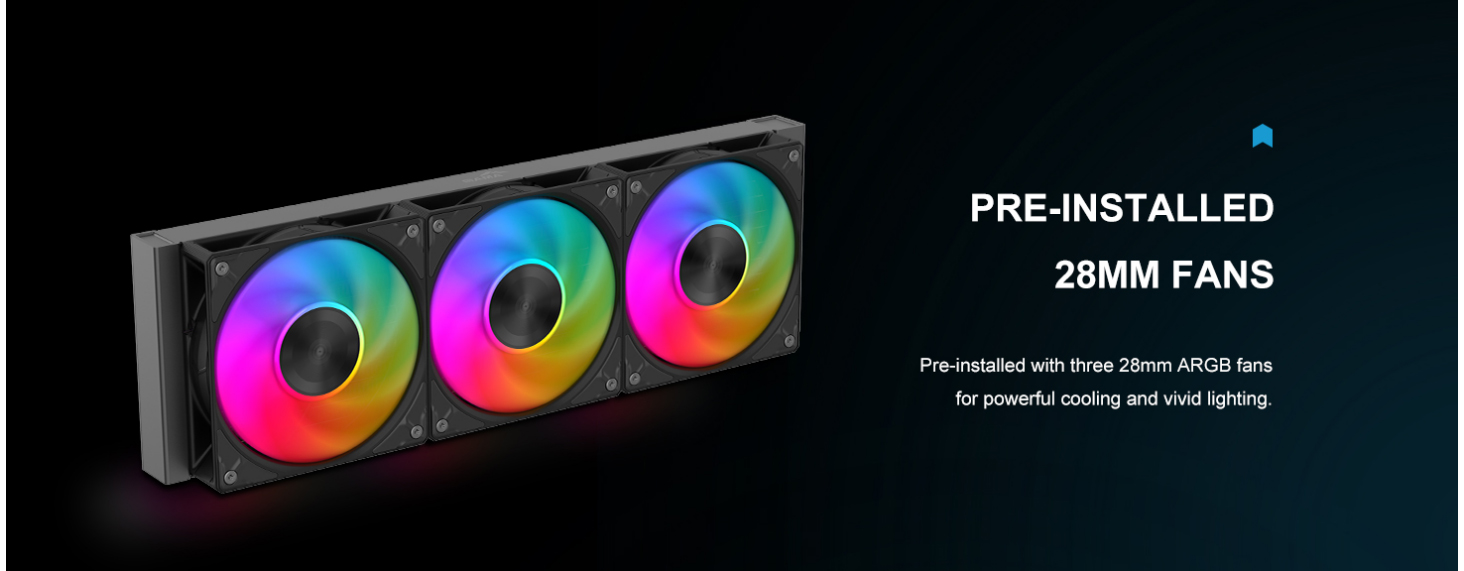 SAMA L50 360mm Liquid CPU Cooler AIO Cooler - Black