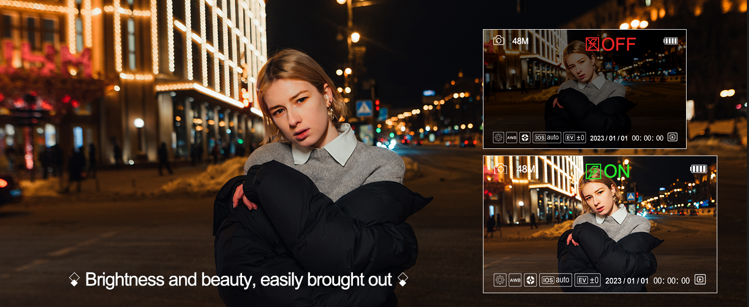 Brightness and beauty, easily brought out