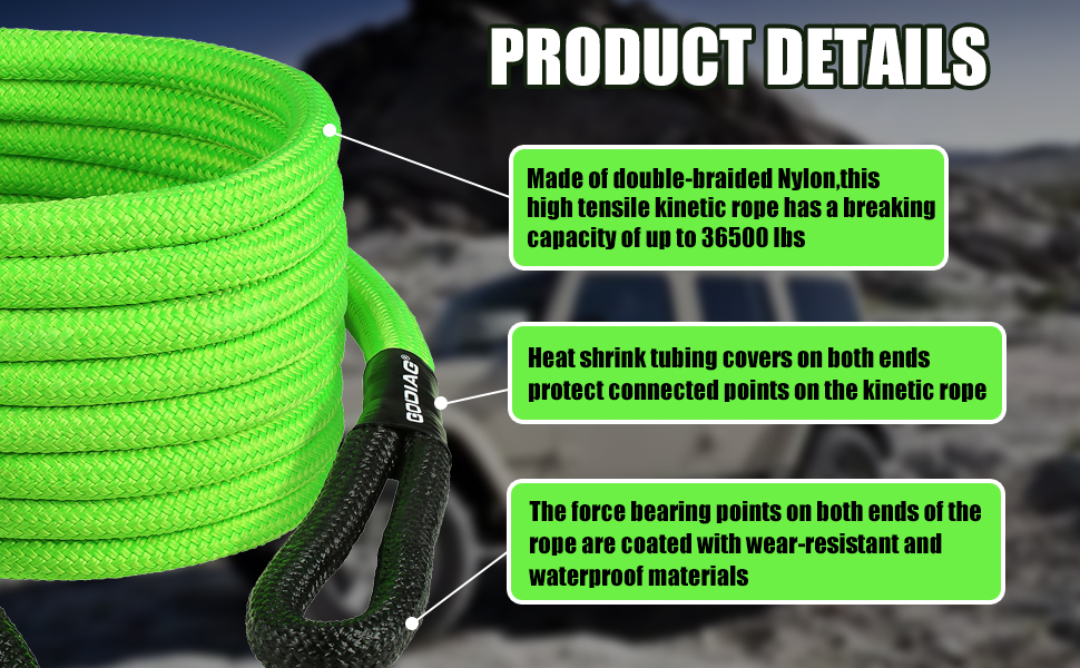 GODIDAG Kinetic Rope 9M