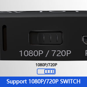 Support 1080P/720P Switch