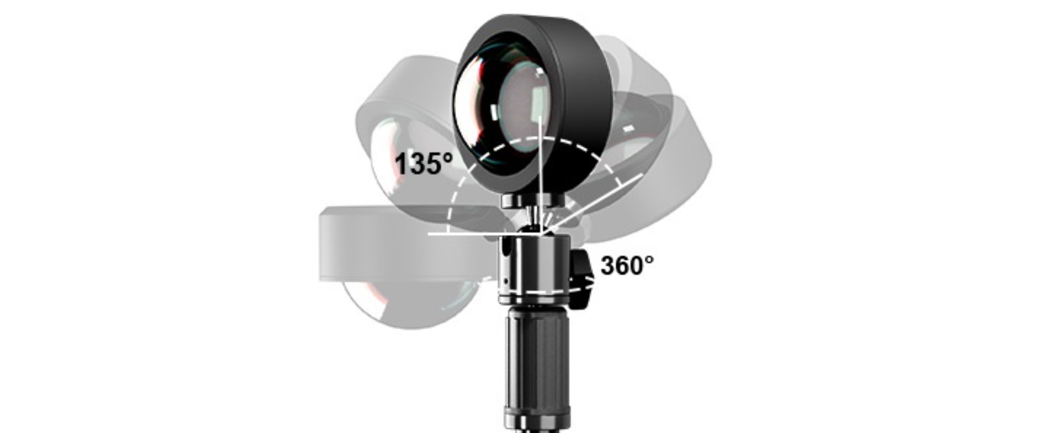 360° rotatable lamp head